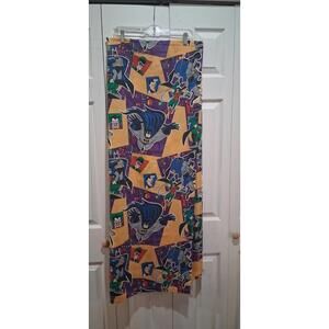 RARE 1995 Vintage DC Comics Batman And Robin Flat Sheet Cotton Blend Fabric